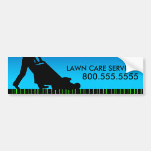 green streak lawn care services bumper sticker