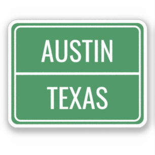 Green Street Sign Custom Sticker