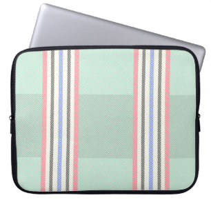 Green Strip Laptop Sleeve