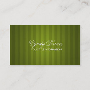 Green Stripe Business Card