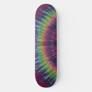 Green Stripe Tie Dye Skateboard