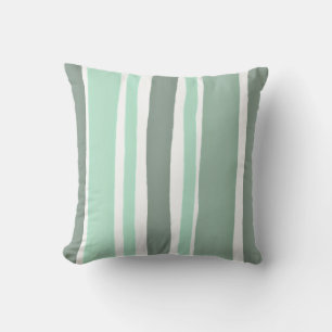 Green Striped Cushion