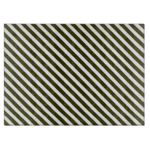Green Striped Cutting Board