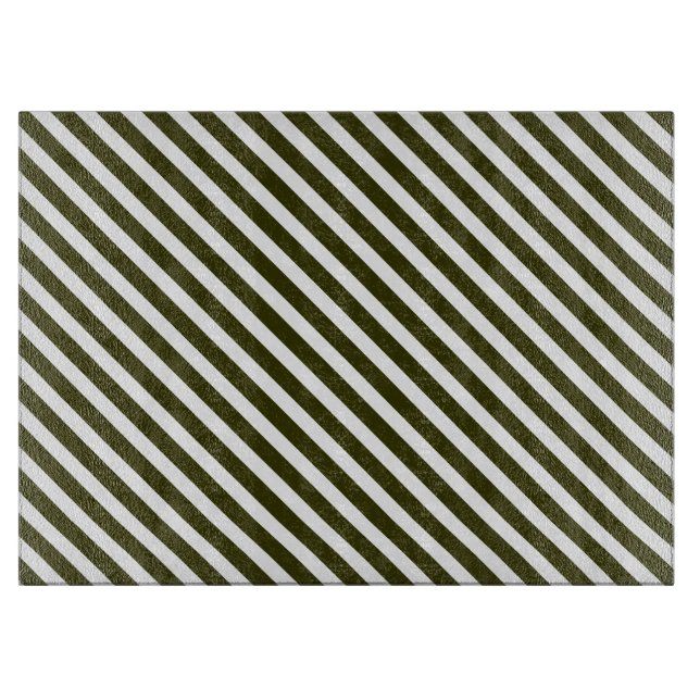 Green Striped Cutting Board (Front)