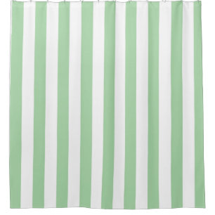 Green striped Shower Curtain