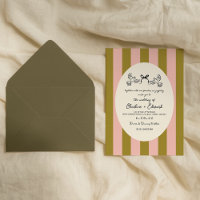 Green Striped Star Wedding 