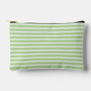 Green Stripes Accessory Pouch