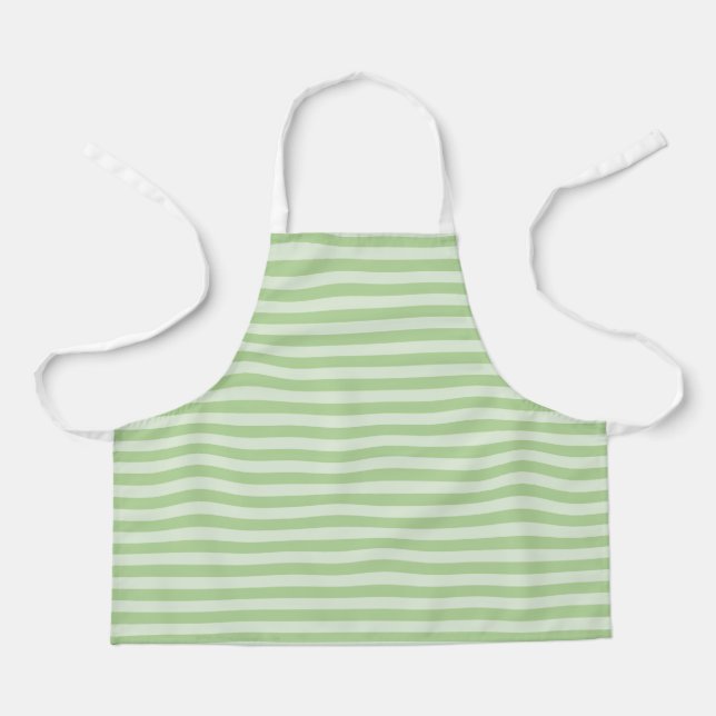 Green Stripes Apron (Front)