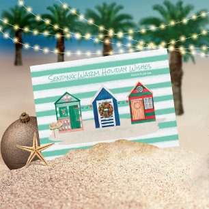 Green Stripes Beach Warm Wishes Beach Huts Holiday