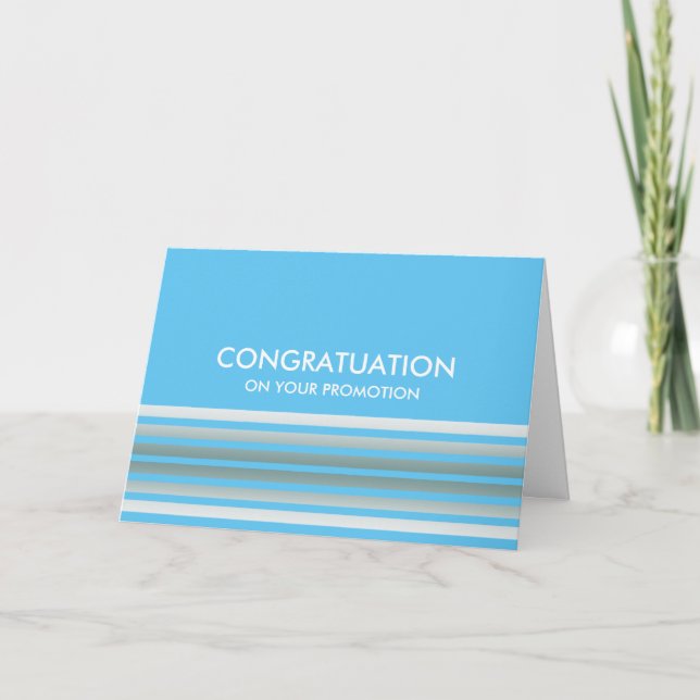 Green Stripes Congratulation Card (Front)