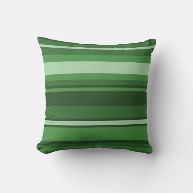 Green stripes cushion (Front)