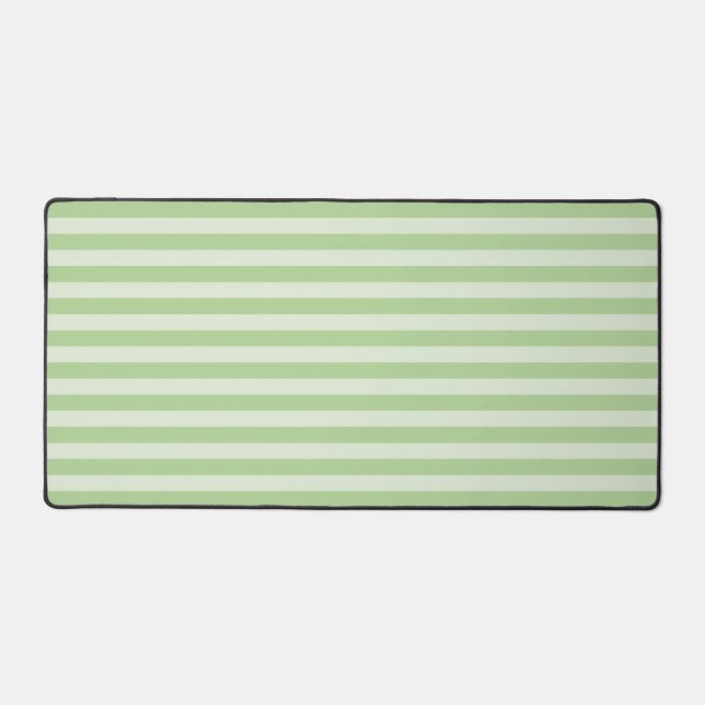 Green Stripes Desk Mat (Front)