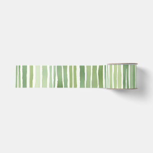 Green Stripes  Grosgrain Ribbon