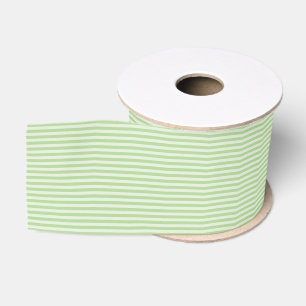 Green Stripes Grosgrain Ribbon