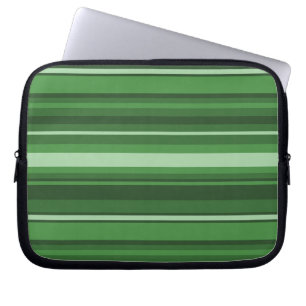 Green stripes laptop sleeve