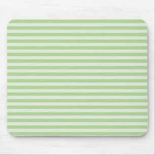Green Stripes Mouse Pad