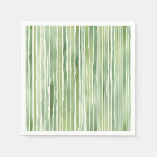 Green Stripes  Napkin