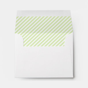 Green Stripes Pattern Envelopes