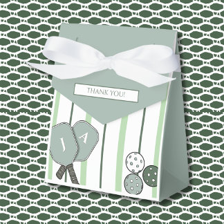 Green Stripes Perfect Match Couples Bridal Shower Favour Box