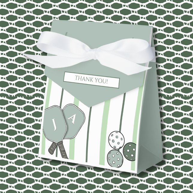 Green Stripes Perfect Match Couples Bridal Shower Favour Box (Creator Uploaded)