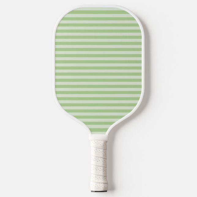 Green Stripes Pickleball Paddle (Front)