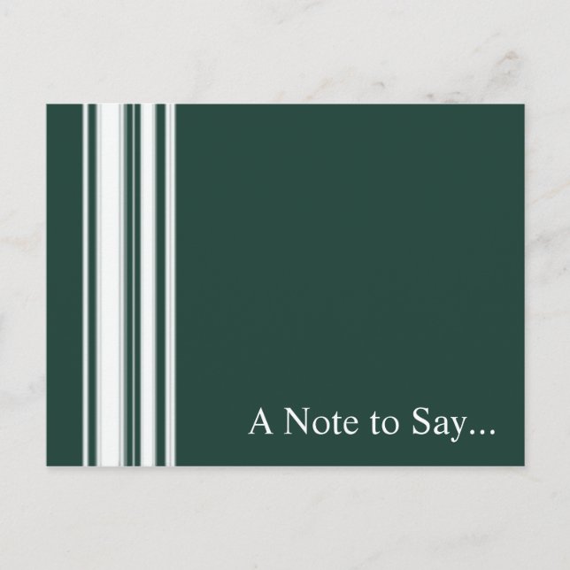 Green Stripes Postcard (Front)