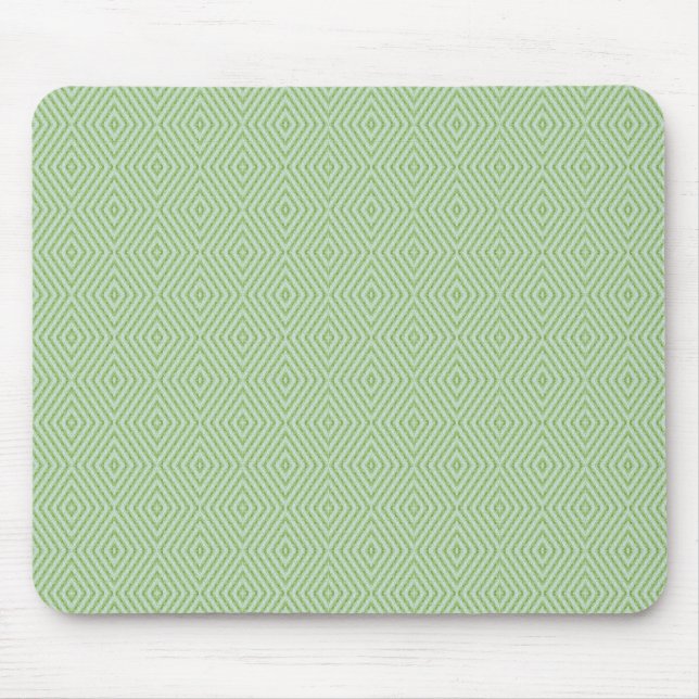 Green Stripes Squash Pattern Mouse Pad (Front)
