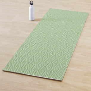 Green Stripes Squash Pattern Yoga Mat