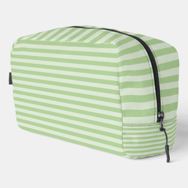 Green Stripes Toiletry Bag (Right Corner)