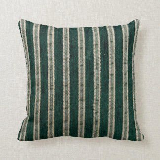 Green stripes upholstery fabric cushion