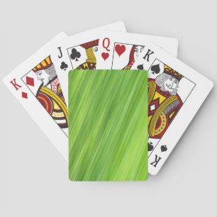 Green strips pattern playing cards