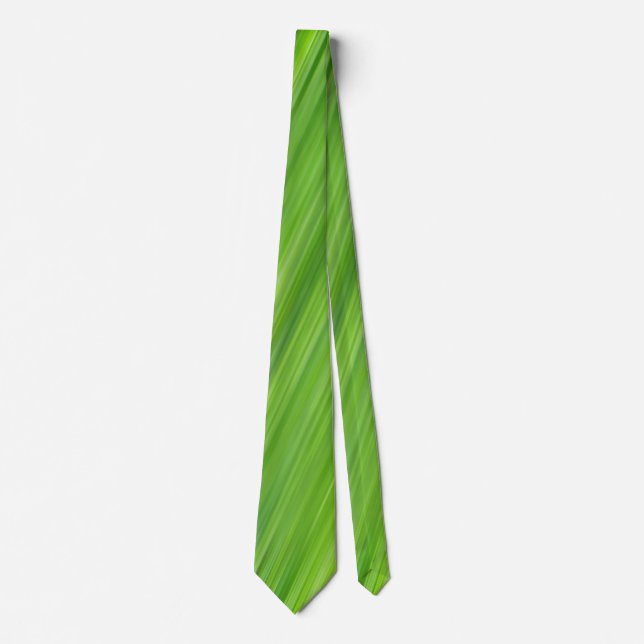 Green strips pattern tie (Front)