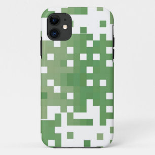 Green Suare Pixel Pattern Case-Mate iPhone Case