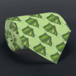 Green Summer Camp Camping Tent Print Tents Tie<br><div class="desc">Necktie features an original marker illustration of a green tent. Great for a camping enthusiast!</div>