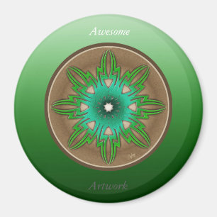 Green Sun Magnet