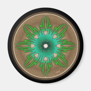 Green Sun Magnet
