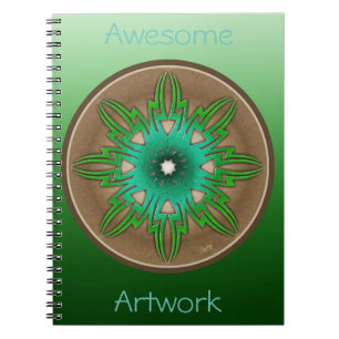 Green Sun Spiral Notebook