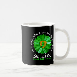 Green Sunflower Be Kind Tee Mental Health Awarenes Coffee Mug