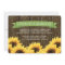 Green Sunflower Graduation Announcement