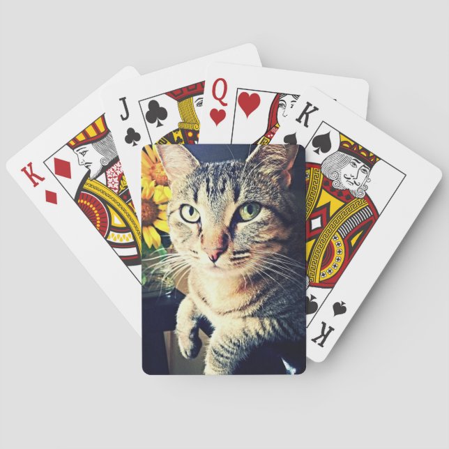 Green "Sunflower" Playing Cards (Back)