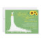 Green Sunflower Wedding Gown Bridal Shower