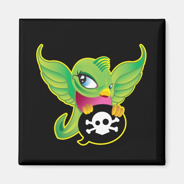 Green Swallow Magnet (Front)