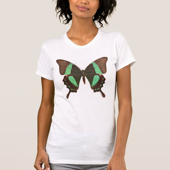Green Swallowtail Butterfly T-Shirt (Front)