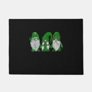 Green Sweater Gnome St. Patrick's Day Irish Gnome  Doormat