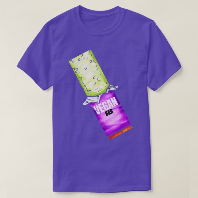 Green Sweets Vegan Bar For Vegetarian And Vegan  T-Shirt (Design Front)