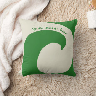 Green swirl evergreen whirlwind forest cushion