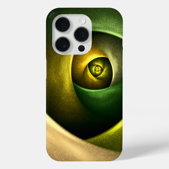 Green Swirl Floral Modern Abstract Art Pattern #23 Case-Mate iPhone Case (Back)