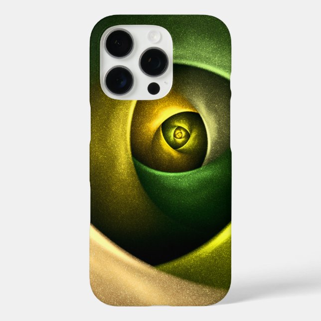 Green Swirl Floral Modern Abstract Art Pattern #23 Case-Mate iPhone Case (Back)