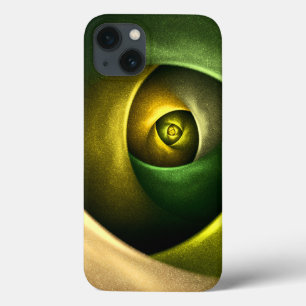 Green Swirl Floral Modern Abstract Art Pattern #23 iPhone 13 Case