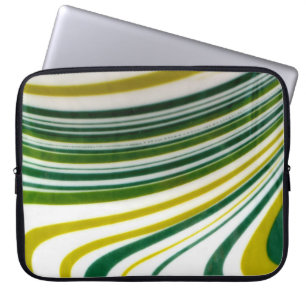 Green Swirl Laptop Sleeve